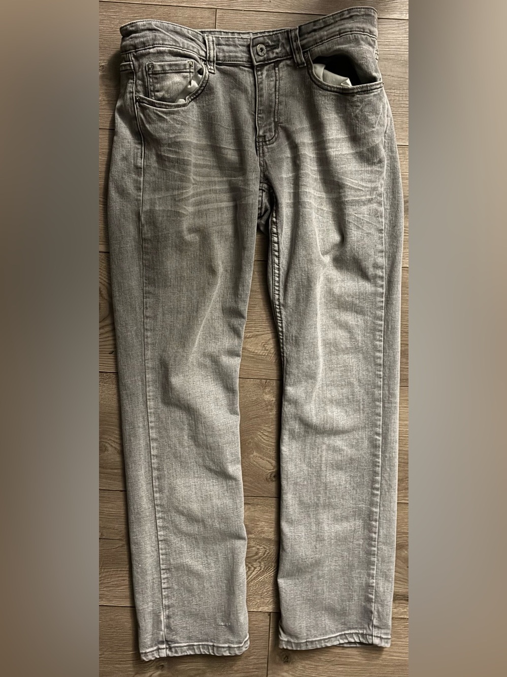 Flypaper Women's Straight Leg Grey Jeans